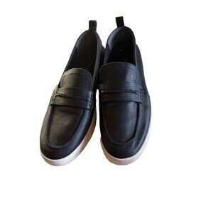 NWOT Vionic Chantal Black Leather Penny Loafer Sneaker  Size 10